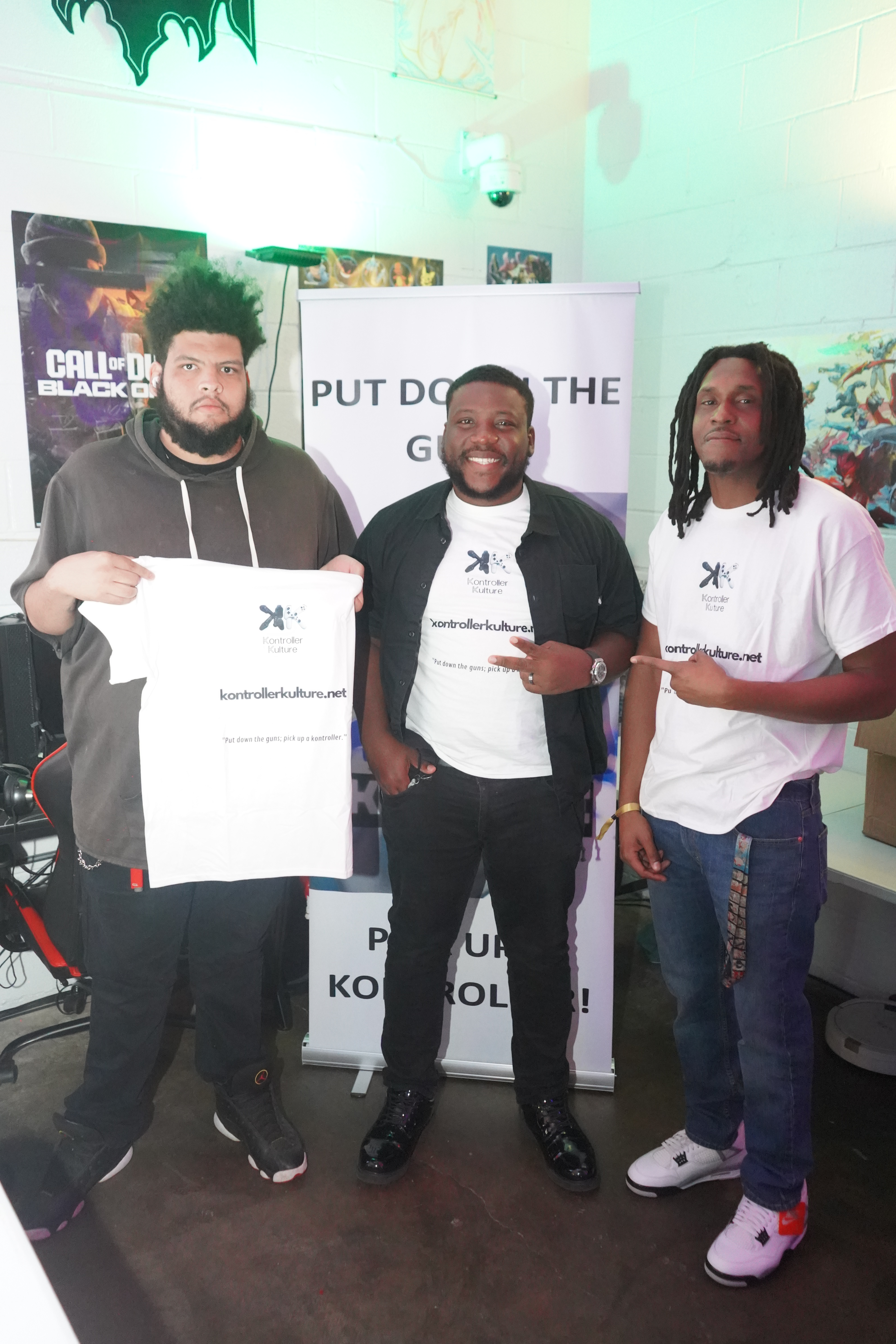 Team photo at event